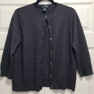 Ralph Lauren Charcoal Knitwear - 100% cashmere